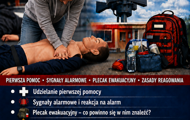 plakat z herbem.