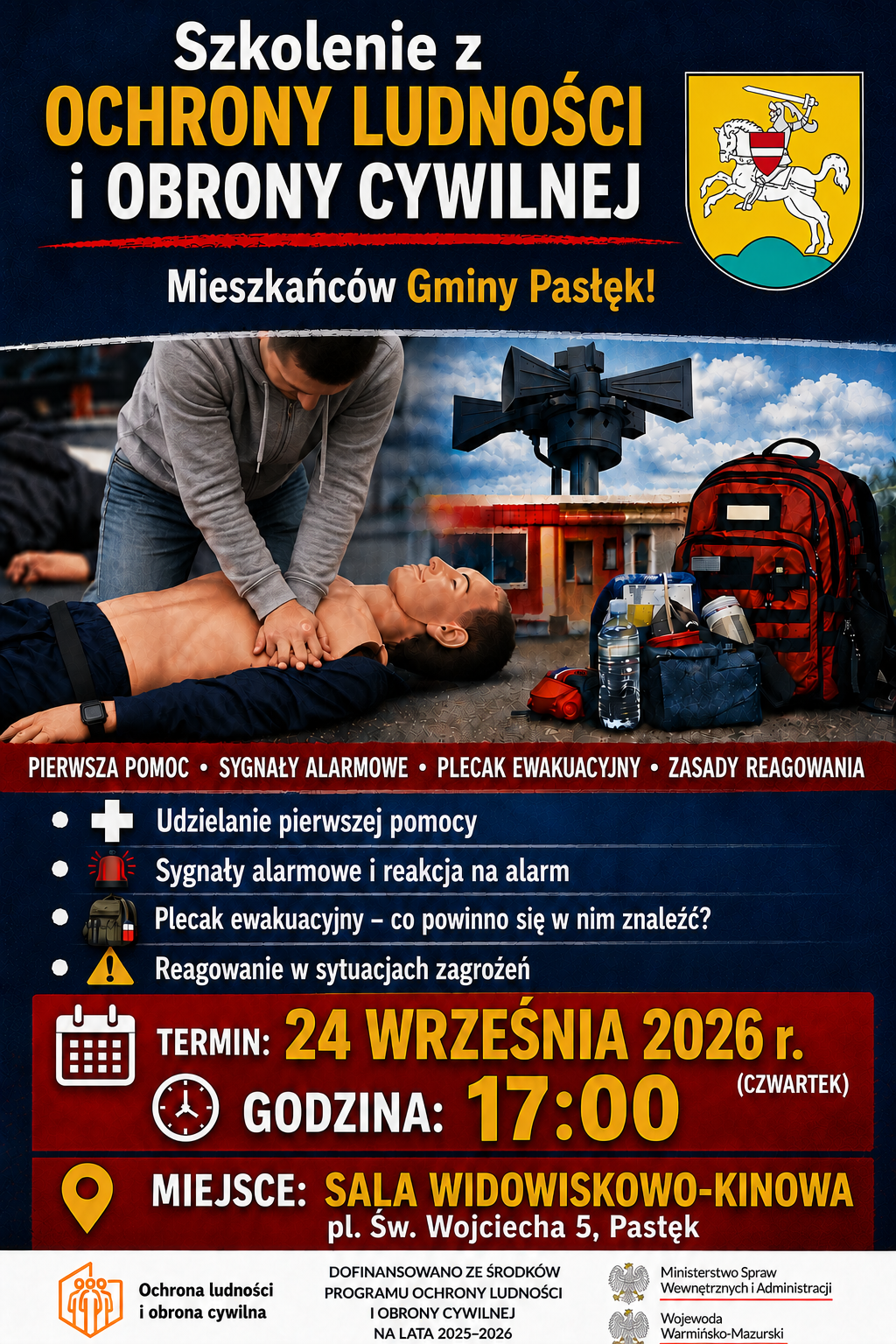 plakat z&nbsp;herbem-